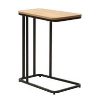 kavos stalas 60 - Staliukas Home4you Hedvig, ruda sp./juoda sp., 50 cm x 32 cm x 60 cm - 1 nuotrauka