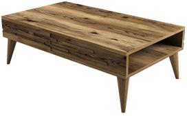 Kavos staliukas Kalune Design Valensiya, riešuto sp., 105 cm x 60 cm x 34.6 cm