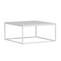 Kavos staliukas Kalune Design Loni, balta sp., 90 cm x 90 cm x 42 cm
