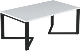 kavos stalas 60 - Kavos staliukas Gavino, balta sp., 90 cm x 60 cm x 42 cm - 1 nuotrauka