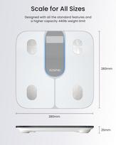 smart scale renpho - RENPHO Elis 1C Baltos (White) - 6 nuotrauka