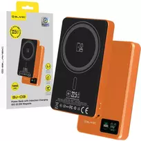 magsafe power bank slim - Blavec BJ-03 Slim, 10000mAh, 22.5W, oranžinė (orange) - 1 nuotrauka