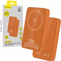 blavec power bank - Blavec 10000mAh BJ-04 Slim 22.5W MagSafe Oranžinė (Orange) - 1 nuotrauka