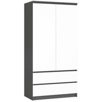 Spinta Akord S90 2D 2SZ, Pilka/Balta (Gray/White)