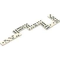 domino zaidimas - Žaidimas Philos Domino Double 6 19x12cm - 2 nuotrauka