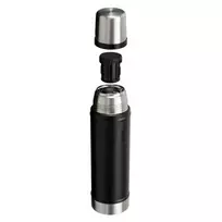 gertuve stanley - Stanley Classic Termosas 0.6 l, Juodas (Black) - 2 nuotrauka