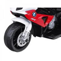 motociklai vaikams - BMW vaikiškas akumuliatorinis sportinis motociklas PA0311, raudonas/baltas - 8 nuotrauka