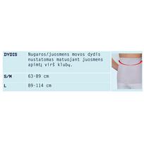 juosmens dirzas - PULSAAR ACTIVE nugaros ir juosmens mova, šviesiai pilka (Light Gray), L dydis, 1 vnt. - 2 nuotrauka