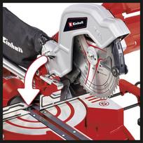 skersinis pjuklas - Einhell TC-SM 216, 1600 W, 216 mm - 5 nuotrauka