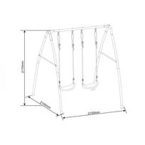 supynes - AXI Dvigubos metalinės sūpynės (Double Metal Swing) - 5 nuotrauka