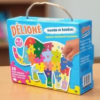 delione raides - Dėlionė DRAMBLYS. Raidės ir žodžiai. 4-5 metų vaikams. 26 dideli dvipusiai kibučiai - 3 nuotrauka