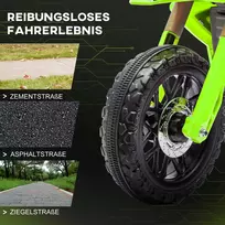 motociklai vaikams - Vienvietis vaikiškas elektrinis motociklas, žalias - 4 nuotrauka