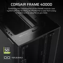 midi - Corsair FRAME 4000D Midi Tower Black (Juodas) - 6 nuotrauka