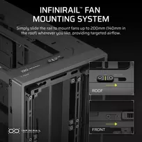 midi - Corsair FRAME 4000D Midi Tower Black (Juodas) - 7 nuotrauka
