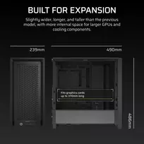 midi - Corsair FRAME 4000D Midi Tower Black (Juodas) - 9 nuotrauka