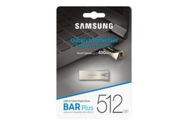 samsung atmintukas - Samsung Bar Plus 512GB Silver (Sidabrinis) - 4 nuotrauka
