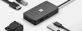 microsoft surface usb c - Microsoft Surface Travel Hub USB-C 1E4-00003 Juodas (Black) - 2 nuotrauka