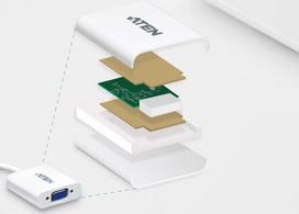 display port laidas - Aten Adapter DisplayPort to VGA White - 3 nuotrauka