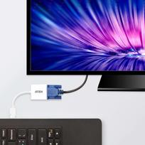 display port laidas - Aten Adapter DisplayPort to VGA White - 4 nuotrauka