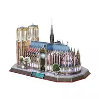 funio - 3D dėlionė: Paryžiaus Dievo Motinos katedra (su LED apšvietimu) - 3 nuotrauka