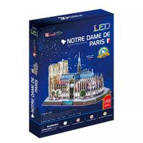 funio - 3D dėlionė: Paryžiaus Dievo Motinos katedra (su LED apšvietimu) - 5 nuotrauka