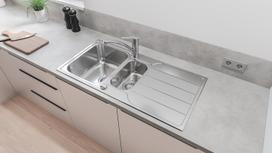 nerudijancio plieno su kriaukle - Nerūdijančio plieno plautuvė Grohe K500, 31572SD0 - 3 nuotrauka
