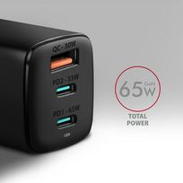 usb c 65w gan - AXAGON GaN wallcharger 3x port (USB-A   2x USB-C), 65W | ACU-DPQ65 - 2 nuotrauka