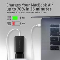 usb c 65w gan - AXAGON GaN wallcharger 3x port (USB-A   2x USB-C), 65W | ACU-DPQ65 - 4 nuotrauka