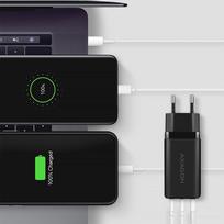 usb c 65w gan - AXAGON GaN wallcharger 3x port (USB-A   2x USB-C), 65W | ACU-DPQ65 - 5 nuotrauka