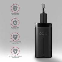 usb c 65w gan - AXAGON GaN wallcharger 3x port (USB-A   2x USB-C), 65W | ACU-DPQ65 - 6 nuotrauka