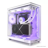 nzxt korpusas - NZXT H6 FLOW RGB baltas - 5 nuotrauka