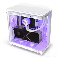 nzxt korpusas - NZXT H6 FLOW RGB baltas - 6 nuotrauka