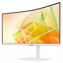 samsung monitorius - Samsung ViewFinity S6 S65TC LS34C650TAUXEN 34", VA, UWQHD, 100Hz, baltas (white) - 4 nuotrauka