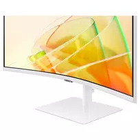 samsung monitorius - Samsung ViewFinity S6 S65TC LS34C650TAUXEN 34", VA, UWQHD, 100Hz, baltas (white) - 5 nuotrauka