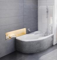 vonia 105 - Vonia Ravak Rosa II, 160x105 cm, balta (White), dešininė - 2 nuotrauka