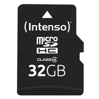 sd kortele 2gb - Intenso 32GB MicroSDHC Class 4 + SD Adapter 3403480 - 5 nuotrauka
