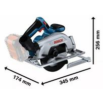 diskinis pjuklas -  BOSCH GKS 18V-57-2 CT Solo - 8 nuotrauka