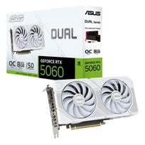 oc 4 - ASUS GeForce RTX 5060 Dual White OC 8GB GDDR7 - 12 nuotrauka
