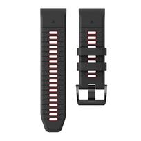 garmin apyranke fenix - Tech-Protect watch strap IconBand Pro Garmin fenix 3/5X/3HR/5X Plus/6X/6X Pro/7X, black/red | 9319456605082 - 2 nuotrauka