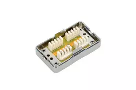 laidai kabeliai jungtys - EXTRALINK CAT6 STP Connection Box - 4 nuotrauka