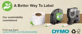 etikeciu printer - Dymo label printer tape D1 6mmx7m, black/yellow | 43618 - 9 nuotrauka