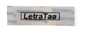 juostele dymo letratag - Dymo label printer tape LetraTag Plastic 12mmx4m, black/transparent | S0721530 - 2 nuotrauka
