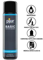 lubrikantas 100ml - Lubrikantas pjur BASIC Waterbased, 100 ml - 5 nuotrauka