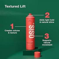 plauku lakas - Schwarzkopf Professional Osis+ Texture Craft purškiklis plaukų tekstūrai išryškinti - 300 ml. - 3 nuotrauka