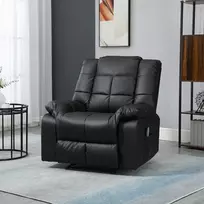 foteliai - HOMCOM Elektrinis masažinis reglaineris, rudas (Brown), 94 cm x 99 cm x 99 cm - 3 nuotrauka