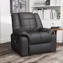 foteliai - HOMCOM Elektrinis masažinis reglaineris, rudas (Brown), 94 cm x 99 cm x 99 cm - 9 nuotrauka