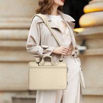 laptop dekl - Tech-Protect Pocket 13-14 Laptop Bag - Beige - 2 nuotrauka