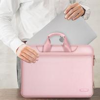 krepsys nesiojamam kompiuteriui 16 - Tech-Protect Pocket 15-16 Laptop Bag - Pink - 4 nuotrauka