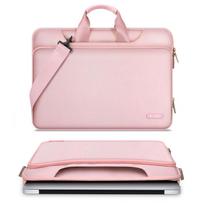 krepsys nesiojamam kompiuteriui 16 - Tech-Protect Pocket 15-16 Laptop Bag - Pink - 5 nuotrauka