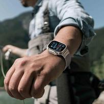 watch 10 - Tech-Protect Milano Vanguard apyrankė Apple Watch 8/9/10/11/SE/Ultra 44/45/46/49mm, titanas (Titanium) - 3 nuotrauka